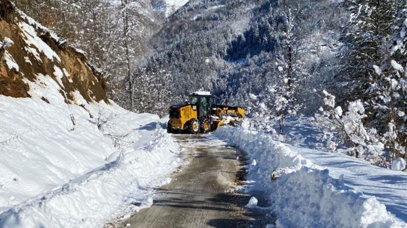 Kastamonu'da kar esareti bitiyor!.. Son 62 köy