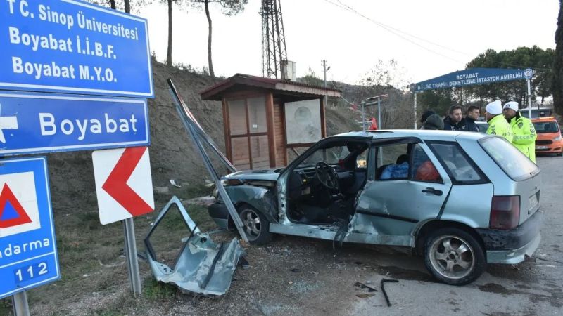 Sinop – Kastamonu yolunda feci kaza! Yaralılar var